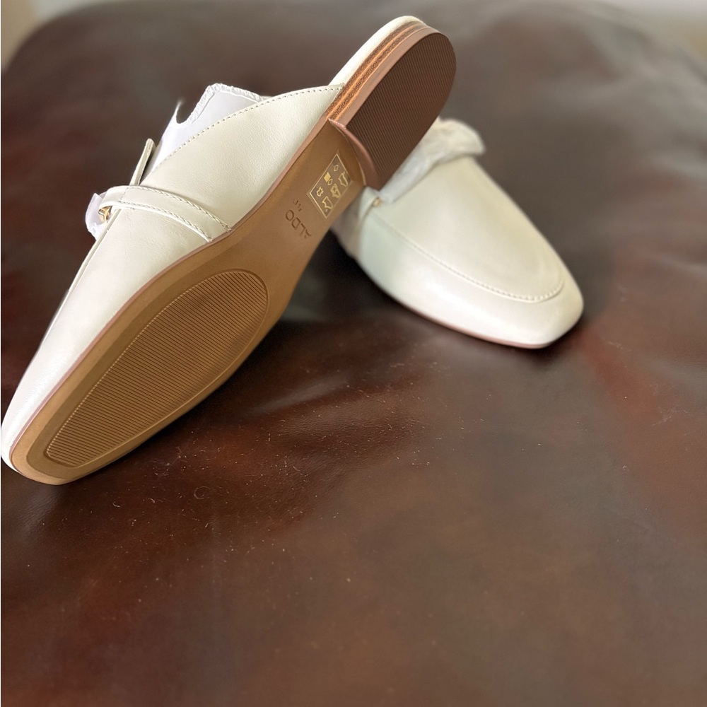 Aldo Off-White Slip-On Loafers